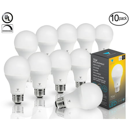 6 Pack LED 40 Watt Equivalent Dimmable G16.5 Light Bulb Triangle Bulbs T95051-6-VA Warm White Candelabra Base 